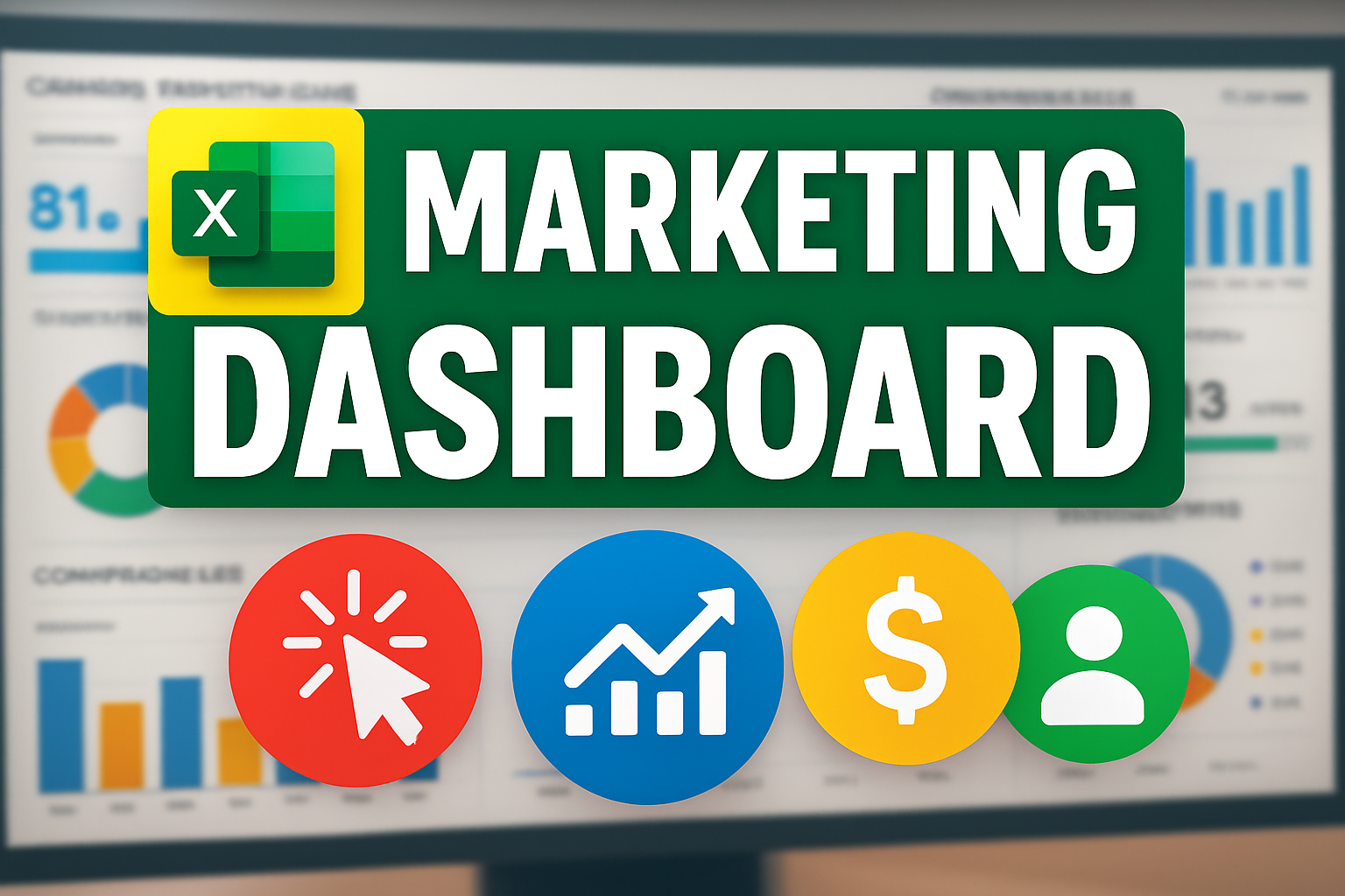 Excel Marketing Dashboard | Track KPIs with Ease