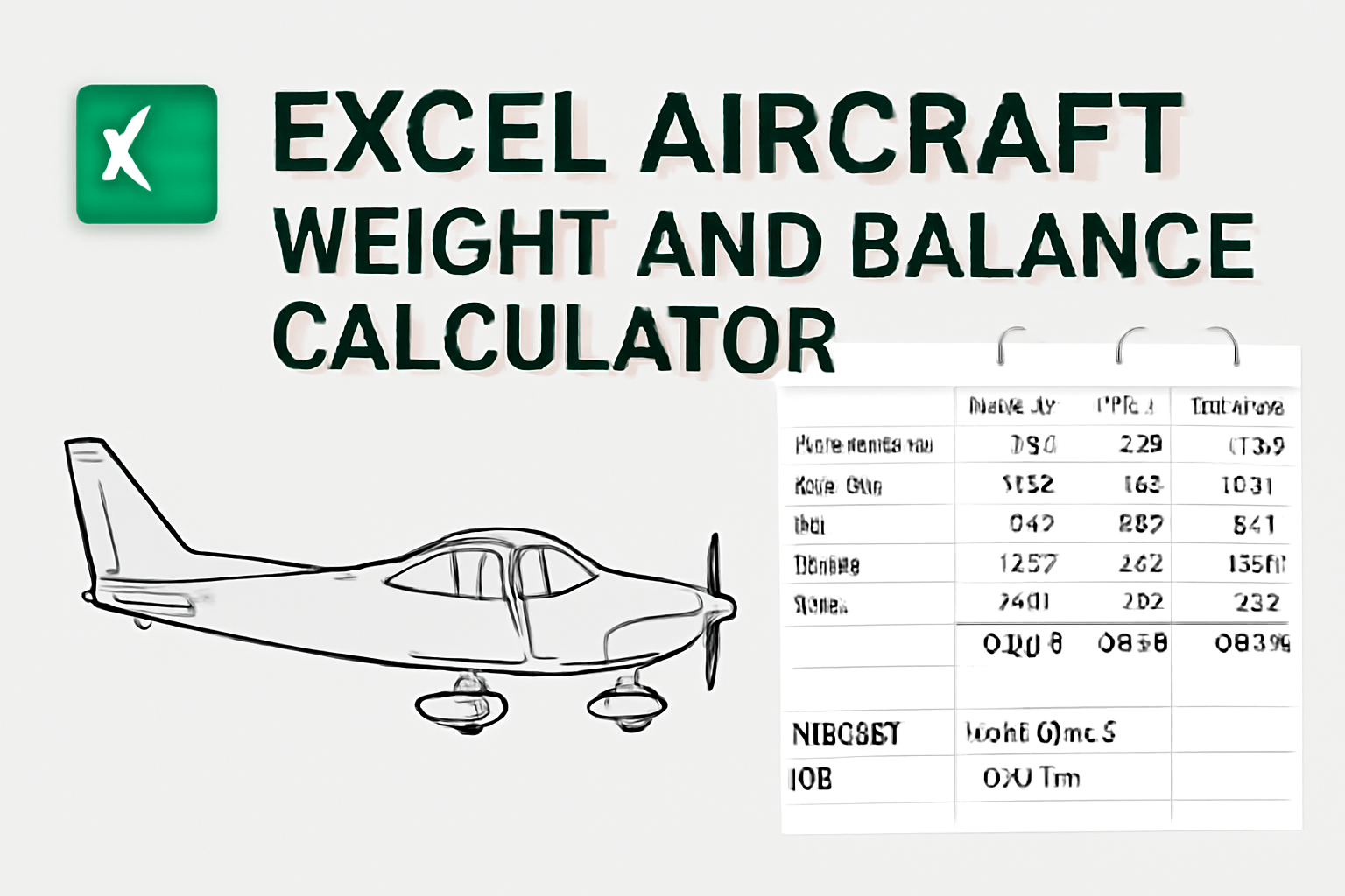 Aircraft Weight & Balance Calculator in Excel